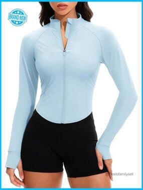 UPF 50+ Sun Protection Cropped Jacket Cooling Lightweight Running Hiking